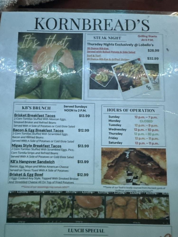 Lobello's Pub Menu image 2